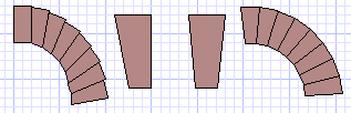 Curved soldier edging