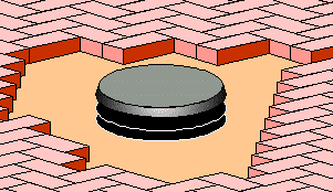 Inspection chamber in pavement