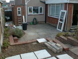The rear garden