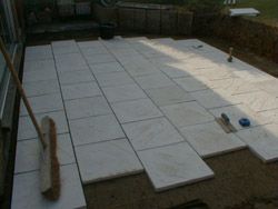 start of patio