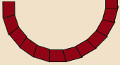 semi-circular planter