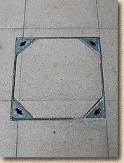 tray with polished flags