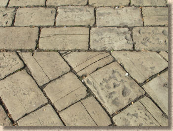 close jointed yorkstone setts