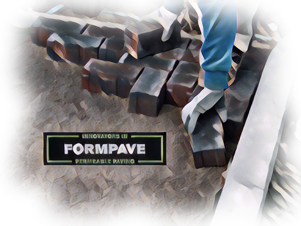 Installing a permeable block pavement with Formpave Logo