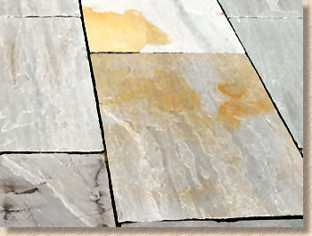 acid stained sandstone