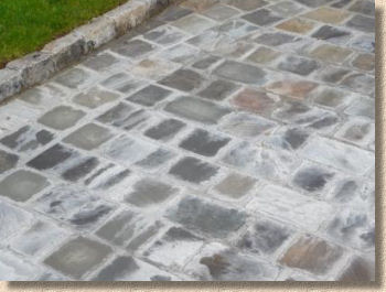 cement stained setts