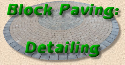 detailing block paving