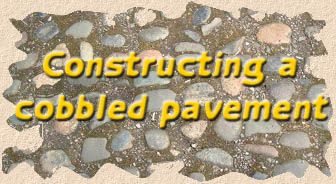 construction with cobbles