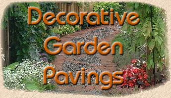 decorative garden pavings