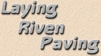 Laying Riven Stone Flags