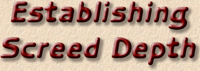 screed depth FAQ
