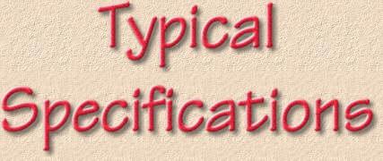 Typical Specifications