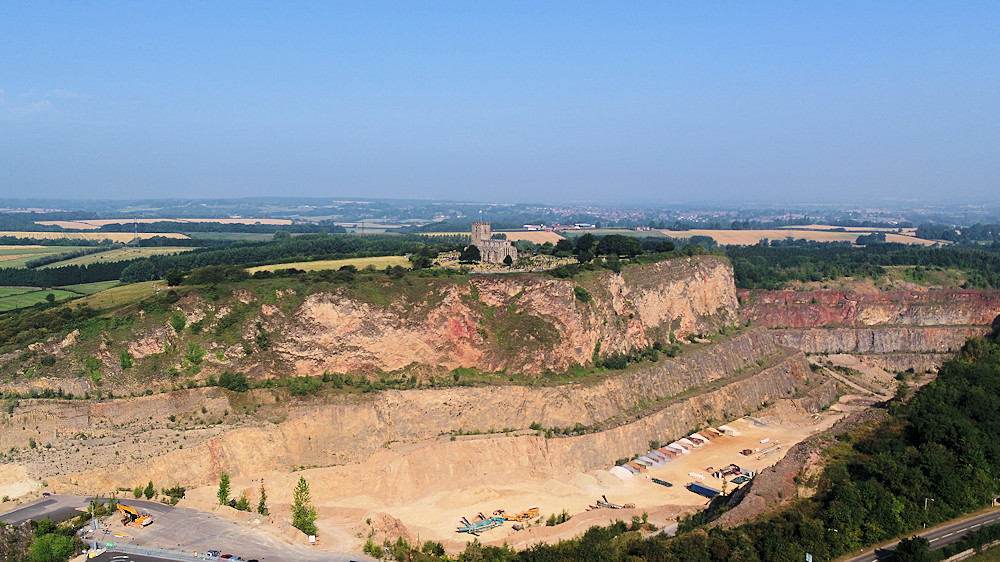 Breedon Quarry Aerial View