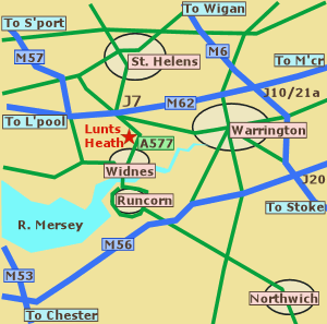lunts heath map