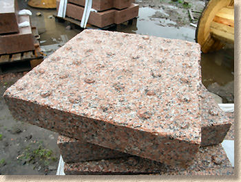 red granite blister paving