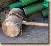 wooden maul