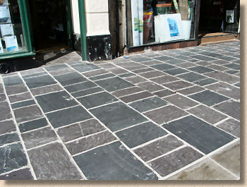 slate flagstones in caernarfon