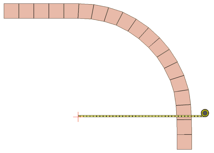 using a tape to measure a flagged ring radius