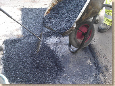 patching macadam