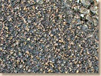 sealing grit close up