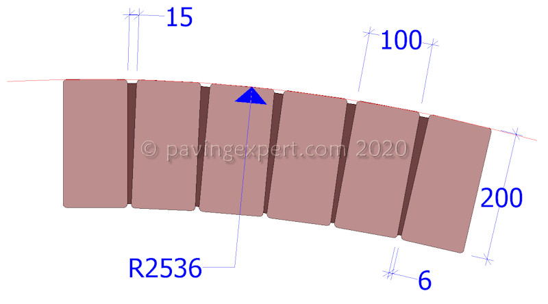 edge course with mortared joints