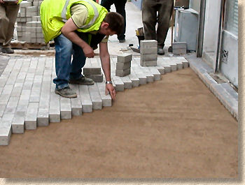 Laying blocks