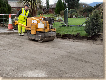 rolling the sub-base