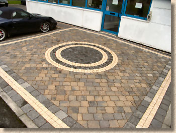 multi-brown block paving