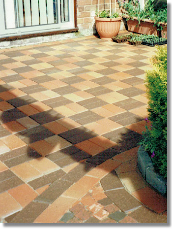 Clay Paviors on patio