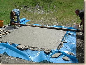 tamping concrete