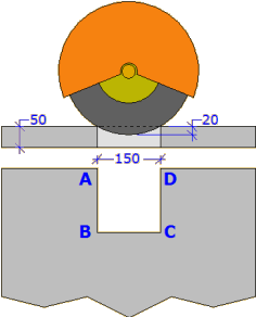 cutting a 3 side notch