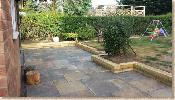 patio laid to design