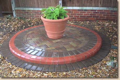 circular garden feature