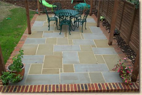 Yorkstone patio