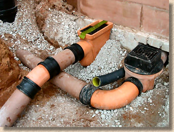 Clay shop drain pipe