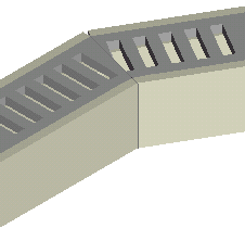 Schematic mitred angle