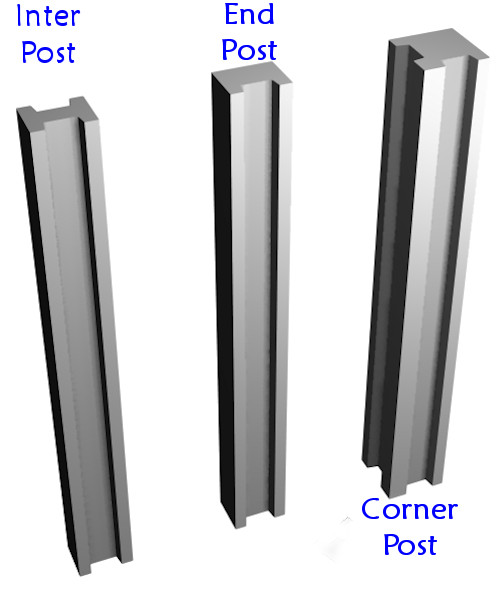 concrete fence posts