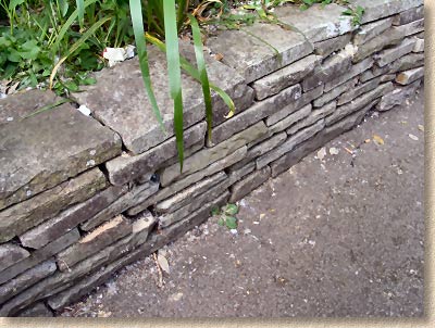 flagstone dry wall
