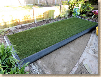 lawn unrolled