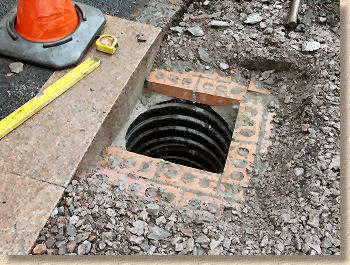 regulating brickwork for gully