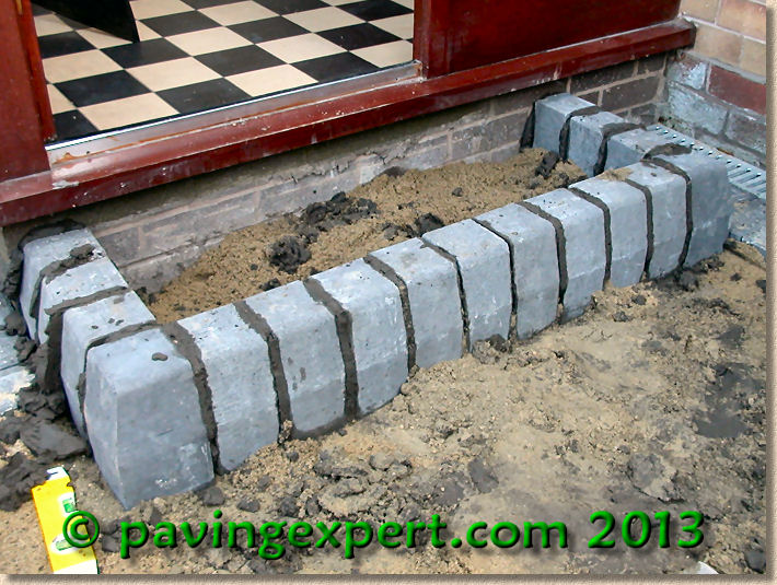 building a rectangular step