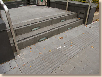 modern granite steps