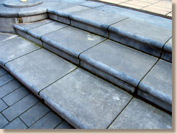 irish blue limestone steps