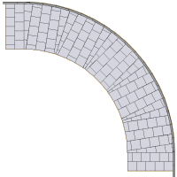 double taper skewed radius