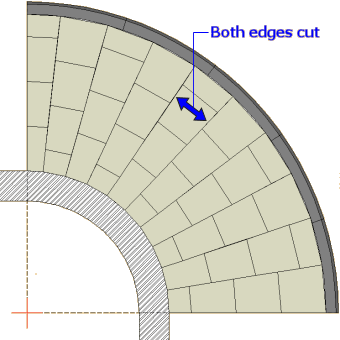 double taper cut fan radius