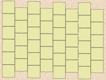 longitudinal stretcher bond