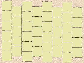 longitudinal stretcher bond