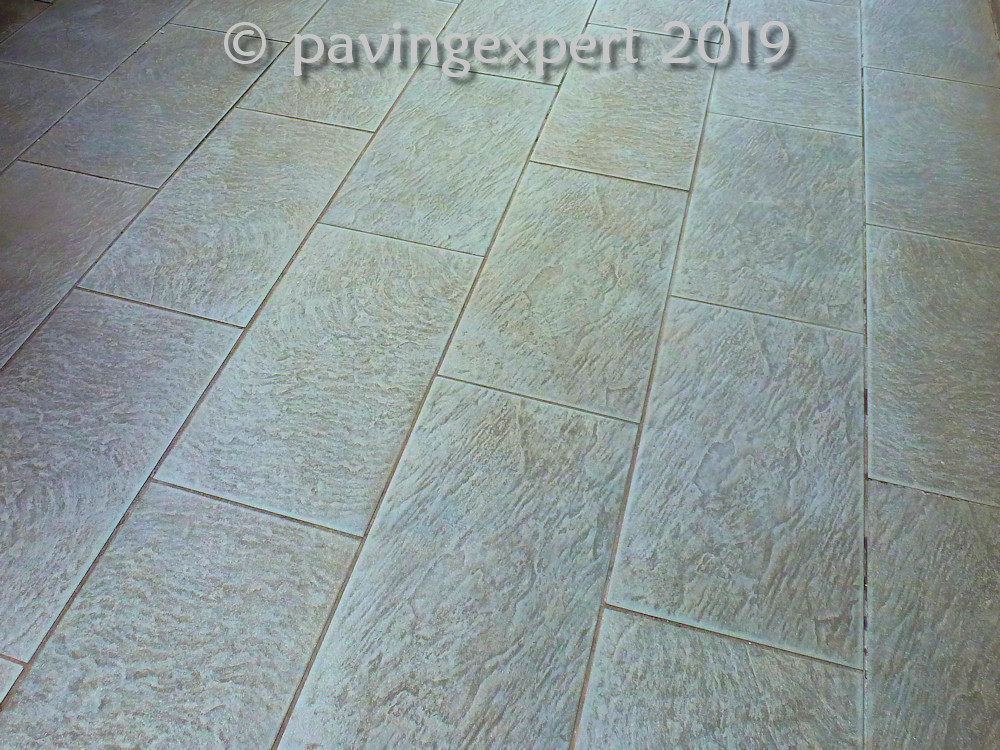 riven textured porcelain paving