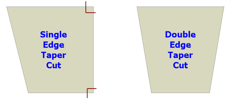 taper cut flags