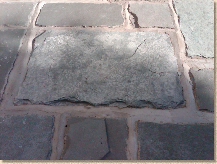 upside down flagstones